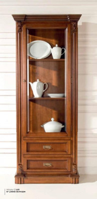 Vitrines Armoires Présentoirs Armoire en bois Mobilier de salon Classique Baroque Marron