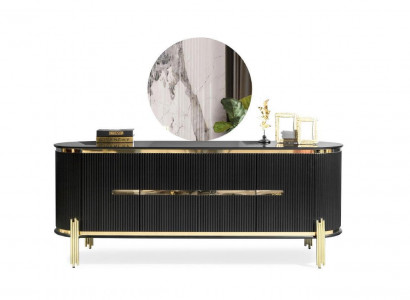 Buffet de Luxe Armoire Étagère en bois Buffet Armoires de salon Moderne Designer