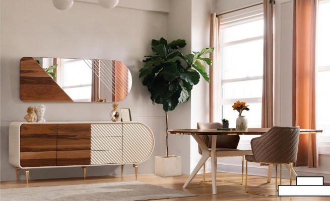 Salle à manger Table à manger Chaise Ensemble Groupe Suite Table Tables de luxe Suite 5 pièces.