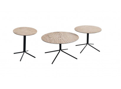 Ensemble moderne de 3 tables basses de luxe au design italien
