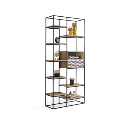 Étagère de design pour étagère en bois Étagère sur pied Étagère à fichiers Étagère de bureau Nouveau
