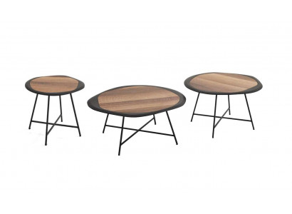 Tables basses Tables d'appoint Tables rondes Style italien noir