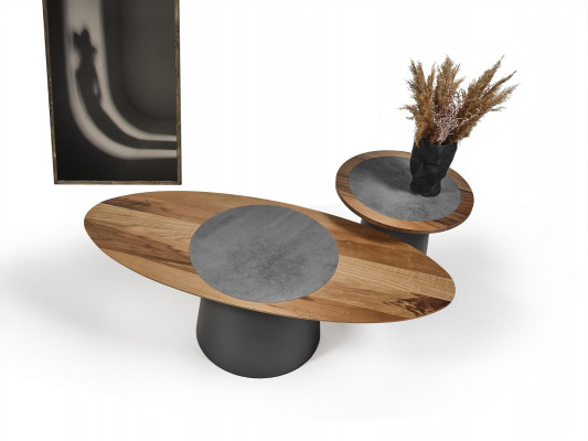 Tables basses Design Meubles Style Bois Style Italien Tables Table Ronde