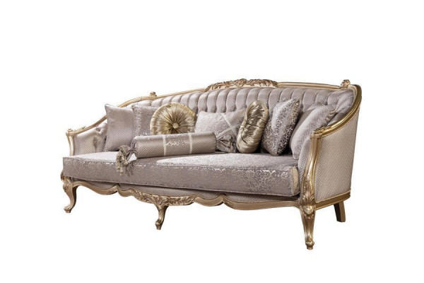 Ensemble de canapé Meubles classiques Ensemble de canapé Table basse Fauteuil Canapé Chesterfield 5 pièces