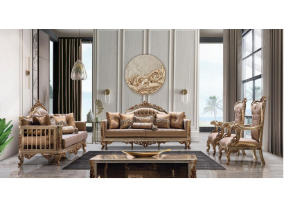 Ensemble de canapé Set de canapé Suite classique Siège Rembourrage de table basse 5 pièces