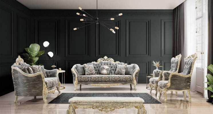 Table basse royale Table d'or Tables baroques Rococo Tables basses