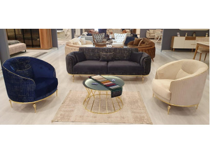 Ensemble de canapé 3+1+1 places Mobilier de salon Canapés + Fauteuil 3 pièces.