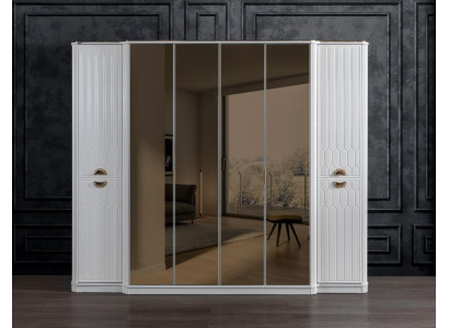Chambre Mobilier Armoire en bois Armoire Style Moderne Blanc neuf