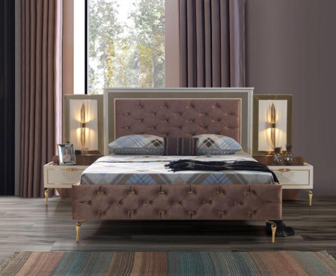 Table de chevet de chambre à coucher, design modern, mobilier en bois de luxe blanc neuf
