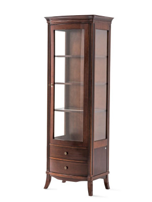 Vitrine Armoire en verre Étagère Bibliothèque Armoire Murale Unité murale Meubles Étagères Salon