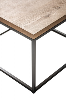 Tables de designer Table basse Loft brillant Table de design en bois Table latérale canapé Canapé