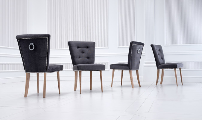 Groupe de chaises modernes Salle à manger Chaises 8x Siège Rembourrage de chaise Suite Place assise