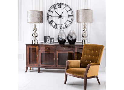 Buffet XXL Commode Commode armoire Salle de séjour Armoire Étagère en bois Style antique Design