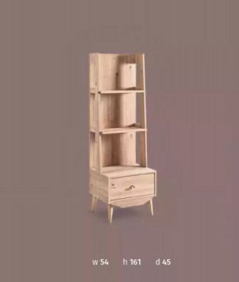 Étagère Armoire Bibliothèque Armoires Meuble polyvalent Marron 54x45x161