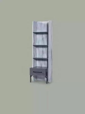 Étagère Armoire Bibliothèque Armoires Meuble Polyvalent Marron 165x49x47