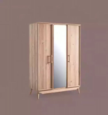 Armoire en bois brun Mobilier de chambre Portemanteau Armoire
