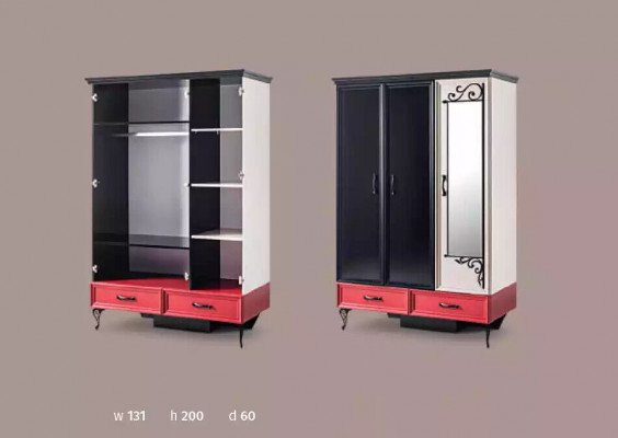 Classique r Loft Armoire Chambre Cabinets Design Meubles 131x60x200