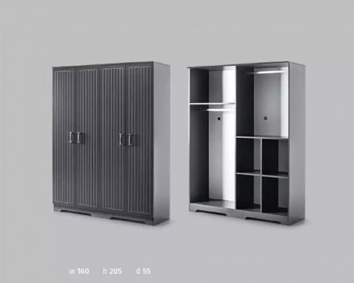 Armoire Armoires noires Mobilier de chambre design
