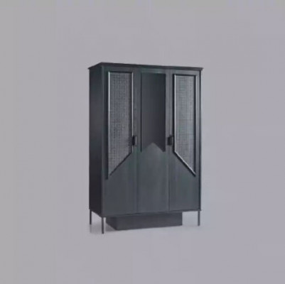 Armoire Armoire Mobilier Chambre Armoires Bois Mezzanine Ameublement Noir