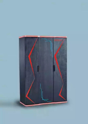Armoire noire Armoire Meuble Armoire Chambre d'enfants Bois 131x60x200
