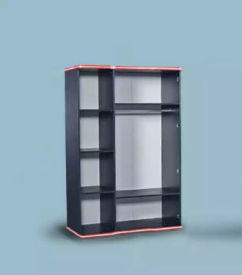 Armoire noire Armoire Meuble Armoire Chambre d'enfants Bois 131x60x200