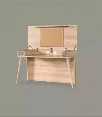 Secrétaire bureau Table 130x60x152 Bureaux Tables Mobilier Bois Ordinateur