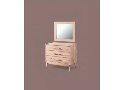 Commode marron dans la chambre à coucher en bois brun avec tiroirs meubles
