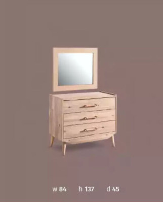 Commode marron dans la chambre à coucher en bois brun avec tiroirs meubles