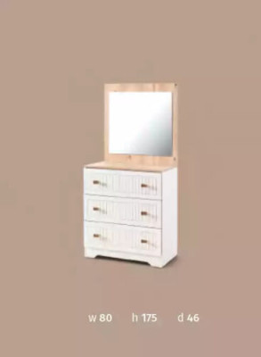 Commode avec miroir Console Table Meubles Blanc moderne dans la chambre