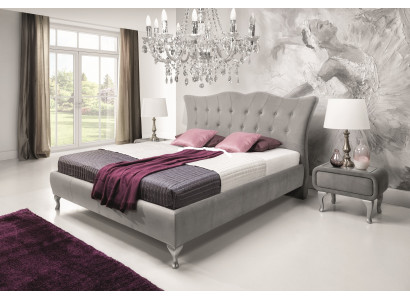 Lit Chesterfield Lit rembourré Lit de luxe Double Design Chambre à coucher Lits neufs