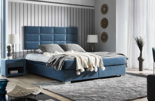 Chambre lit Cadre de lit Hôtel Chesterfield Luxe Lits Boxspring Lit