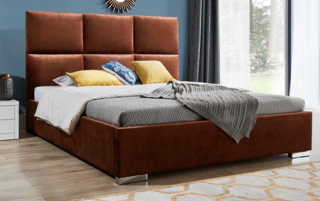 Lits de design Luxe Velours Velours Lit Hôtel Double neuf XXL