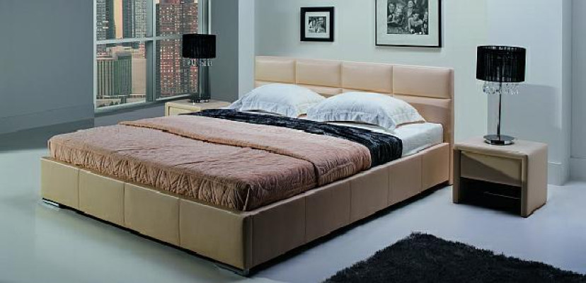 Lit capitonné DESIGNER Lit double MINI-MAXI 2101
