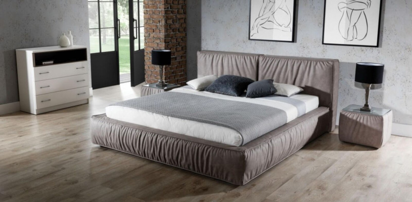 Lit Chambre Marron Bois Meubles Textile Style Art Déco Classique