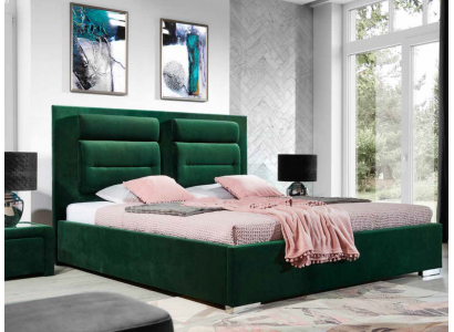 Lit de designer Chambre Lits Textile Cuir Hôtel de luxe Rembourrage Velours
