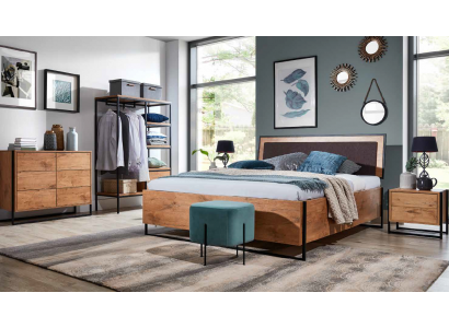 Lit de designer en bois Chambre à coucher Lits Textile Cuir Hôtel de luxe Rembourrage