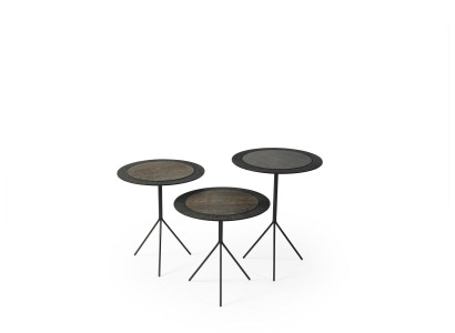 Tables basses Tables d'appoint Salon Moderne Luxe Marron 2 pièces.