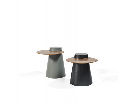 Ensemble de 2 tables basses Table basse et tables d'appoint, tables rondes en verre de designer.