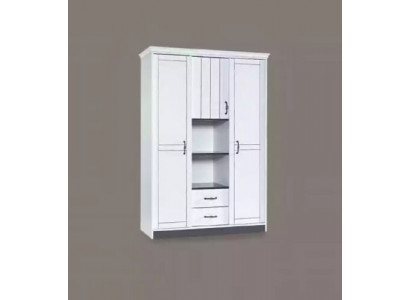 Mobilier de chambre Armoire de maison de campagne en bois Armoire blanche Armoires nobles