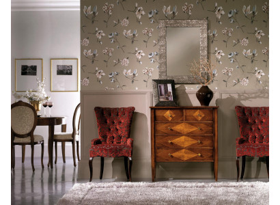 Ensemble Commode Miroir Commodes Bois Art déco Luxe Design Salon Suite 4 pièces