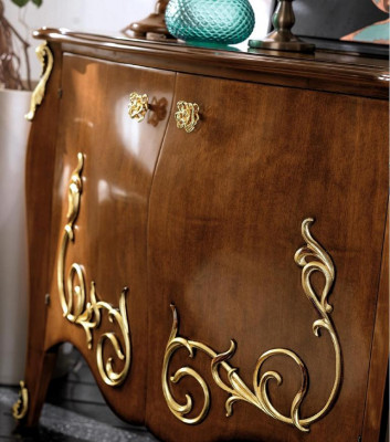 Commode Armoires en bois Buffet Meubles Commode de luxe Buffet Armoire Italie