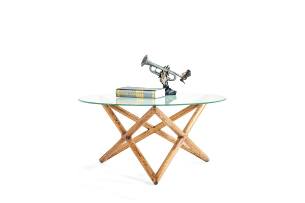 Table basse Table Mobilier Luxe Table d'appoint Bois Moderne Salon Design