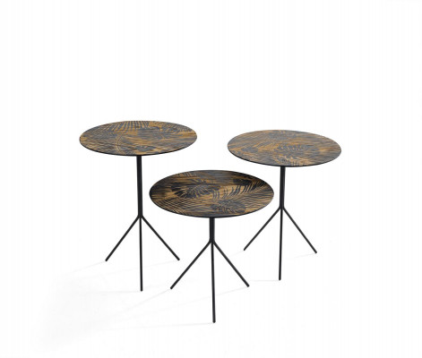 Tables rondes Table Tables basses Tables de luxe Design Tables d'appoint 3 pcs.