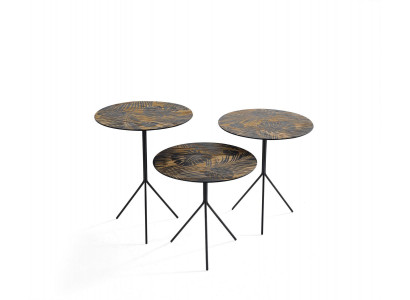Tables rondes Table Tables basses Tables de luxe Design Tables d'appoint 3 pcs.