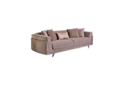 Canapé trois places avec fonction lit Canapé 3 places en tissu beige Sofá en tela de tres plazas con función cama