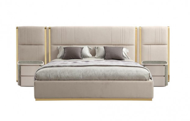 Lits de design de luxe Chambre à coucher Lit Palast Hôtel Lit double neuf