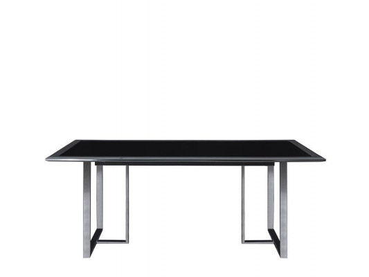 Luxueux ensemble de salle à manger 6 pièces Table à manger avec 4x chaises Buffet design avec miroir