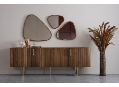 Bahut avec 3x Miroir Salle à manger Mobilier complet de luxe Design Meubles