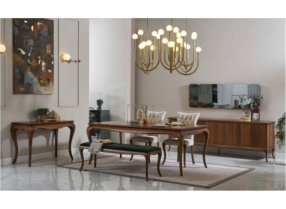 Ensemble de salle à manger Mobilier de salle à manger Ensemble d'angle de salle à manger Salle à manger 8 pièces Bois Marron Table