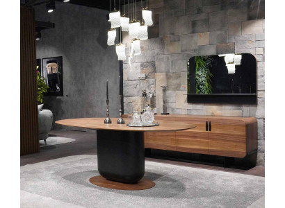 Table à manger Design Table Mobilier moderne Salle à manger Bois Design Mobilier de luxe Neuf